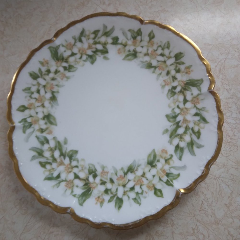 Plate, Vintage, Decorative, Gold Edged, Haviland, Bavaria, Germany